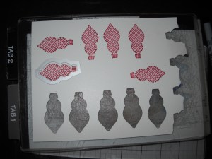 Framelits on stamped image