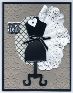 Black Dress Doily