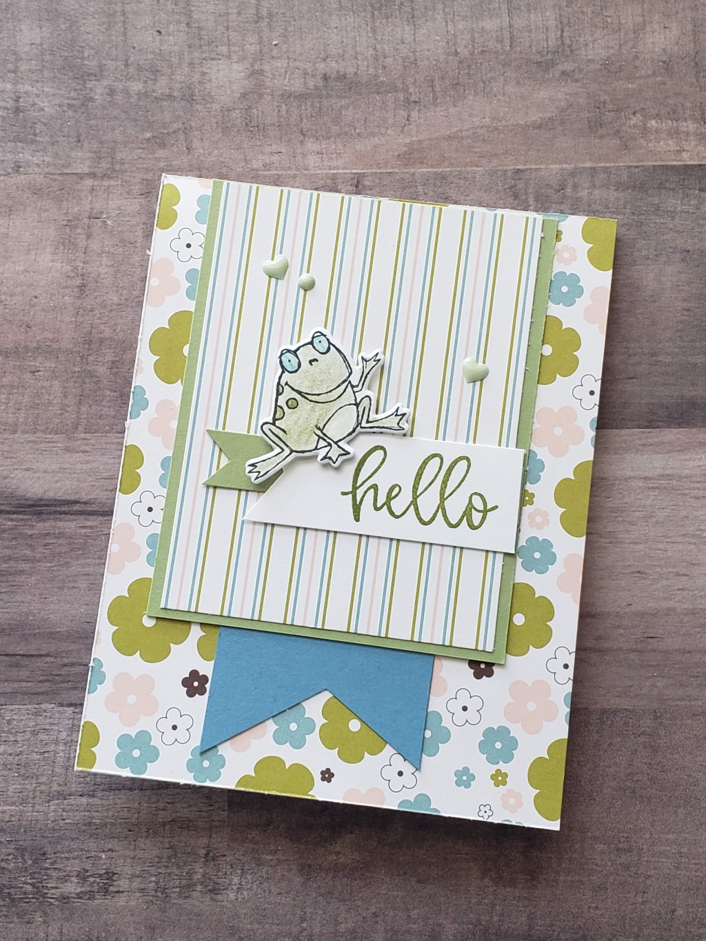 Quick and Easy Card with Retired Stampin’ Up!&nbsp;DSP